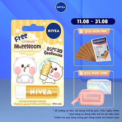 Son Dưỡng Môi Chống Nắng Nivea Lip Sun Protect SPF30 - Tặng Kèm Ốp Son - 85133