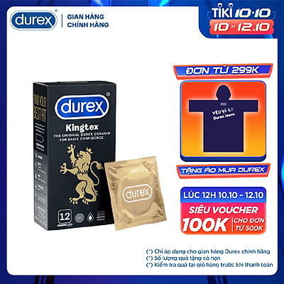 Bao cao su Durex Kingtex 12 bao