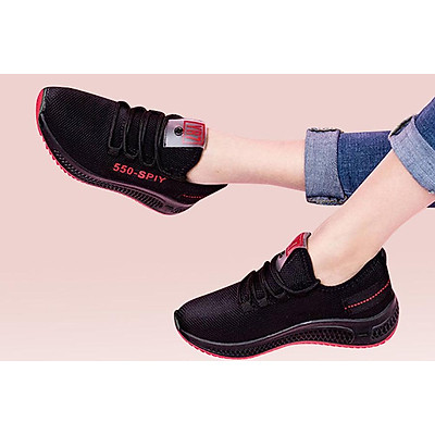 Giầy thể thao nữ, giày sneaker nữ buộc dây V202