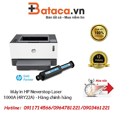 Máy in HP Neverstop Laser 1000A (4RY22A) - Hàng chính hãng | Bataca | Tiki