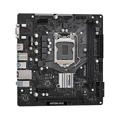 Bo mạch chủ Mainboard Asrock H470M-HVS - Hàng Chính Hãng