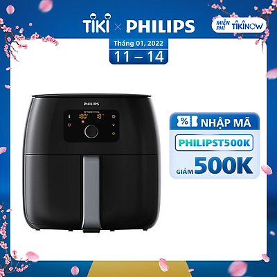 Nồi Chiên Không Dầu Điện Tử Philips HD9650/91 XXL - Hàng Chính Hãng