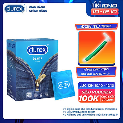 Bao cao su Durex Jeans Hộp 30 bao