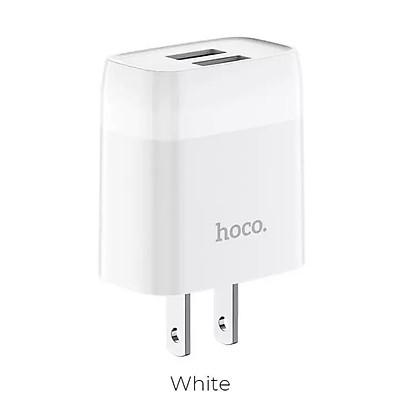 CỐC SẠC NHANH 2 CỔNG CHỐNG CHÁY NỔ HOCO C73 - CỦ SẠC ĐA NĂNG 2.4A CHO IPHONE SAMSUNG OPPO XAOMI CHÍNH HÃNG