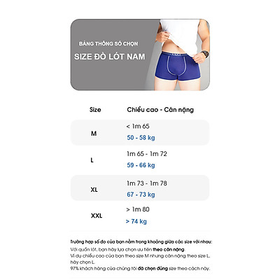 Combo 3 quần lót nam Boxer sợi cotton organic mềm mịn thoáng mát co giãn 4 chiều MRM Manlywear ( TẶNG Đôi Tất Nam Cao Cấp Giao Ngẫu Nhiên)