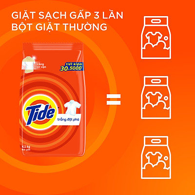 Bột Giặt Tide Trắng Đột Phá 5.5kg/ Bột Giặt Tide Hương Downy 5kg