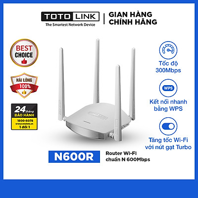 Totolink N600R - Router Wifi Chuẩn N 600Mbps - Hàng Chính Hãng