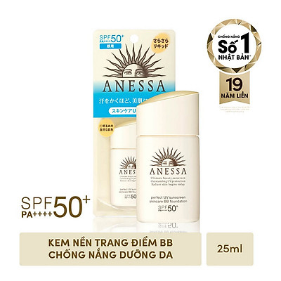 Kem nền trang điểm BB chống nắng dưỡng da Anessa SPF 50+ PA++++ 25ml