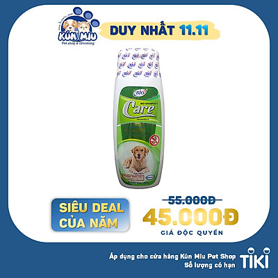 Sữa Tắm Chó Mèo Trị Ve Ghẻ, Bọ Chét, Rận Tai Bio (150ml)