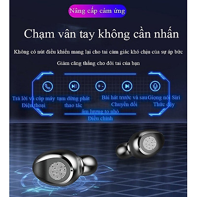 Tai Nghe Bluetooth Không Dây Lanith 5.0 F9 - Tai Nghe Airpods Cao Cấp - Kiểu Dáng Độc Đáo, Nhỏ Gọn - Âm Thanh Mềm Mượt, Thoải Mái, Không Làm Nhức Tai - Hàng Nhập Khẩu - TAI000F9B