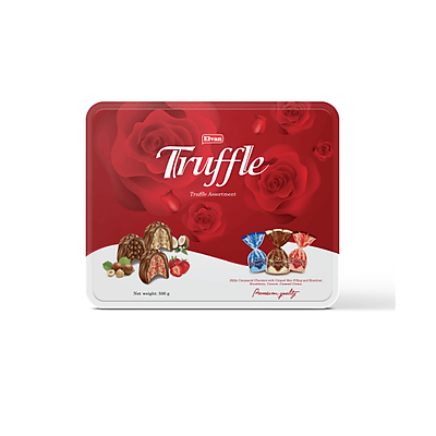 Kẹo socola Truffle hộp thiếc 500g