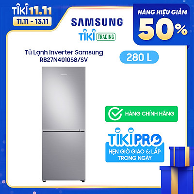 Tủ lạnh Samsung Inverter 280 lít RB27N4010S8/SV