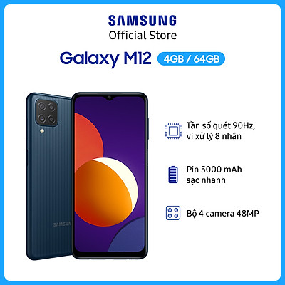 Điện Thoại Samsung Galaxy M12 (4GB/64GB) - Hàng Chính Hãng