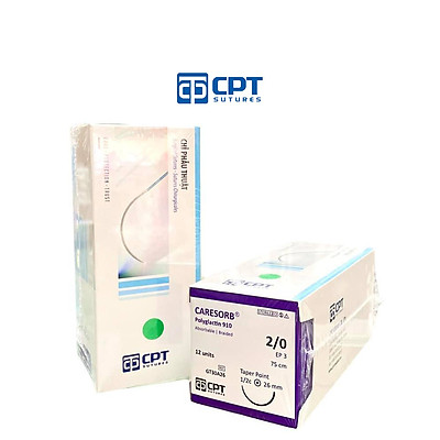 Chỉ phẫu thuật tự tiêu CPT Caresorb Polyglactin 910 số 2/0 - GT30A26