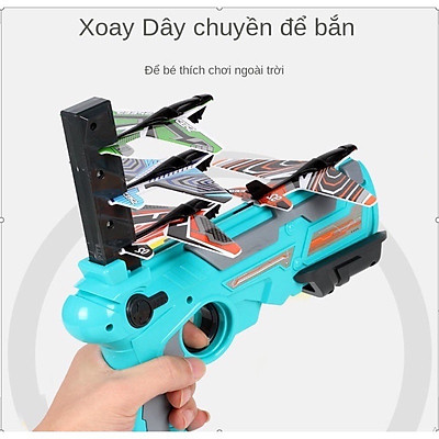 Đồ chơi bắn phóng máy bay giấy lên trời