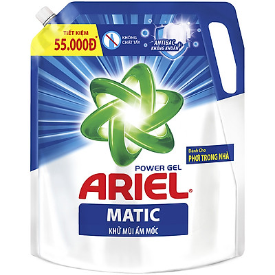 Combo 2 Nước Giặt Ariel Matic Đậm Đặc/ Hương Downy/ Khử Mùi Ẩm Mốc