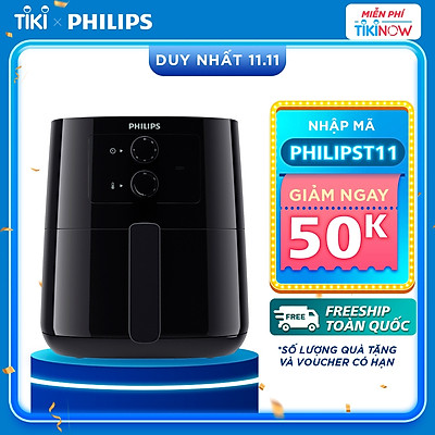 Nồi Chiên Không Dầu Philips HD9200/90 - Hàng Chính Hãng