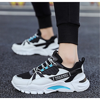 Giày thể thao sneaker nam cổ thấp, giày đế tăng chiều cao mẫu mới XSP344