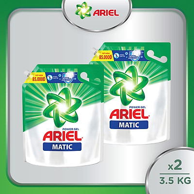 Combo 2 Nước Giặt ARIEL MATIC 3.2kg/3.5kg