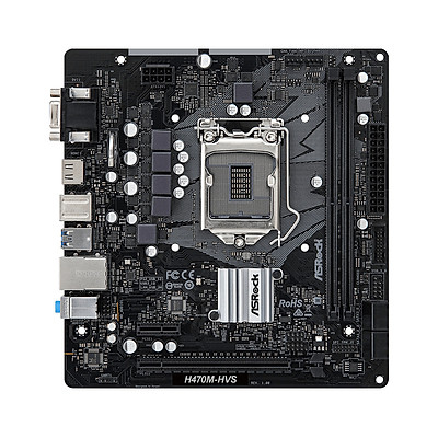 Bo mạch chủ Mainboard Asrock H470M-HVS - Hàng Chính Hãng