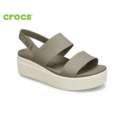 Giày Xăng Đan Nữ Crocs Brooklyn Mid Wedge 206453