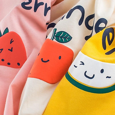 Áo phông Hàn Quốc cho bé - Hoạ tiết quả cam