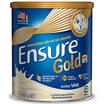 Sữa Bột Abbott Ensure Gold Vani 400g