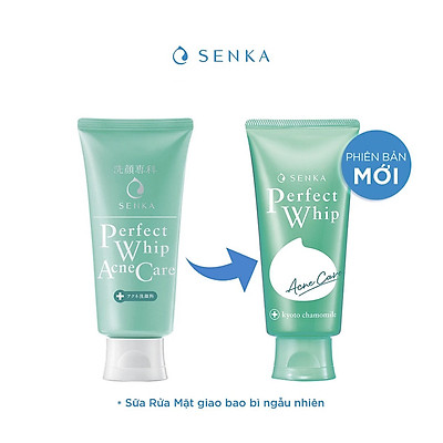 Sữa rửa mặt hỗ trợ trị mụn Senka Perfect Whip Acne Care 100g