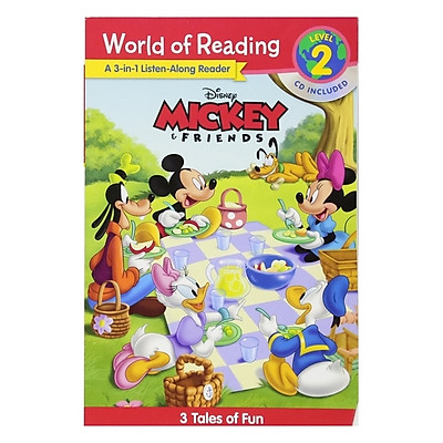 World Of Reading Mickey And Friends 3-In-1 Listen-Along Reader (World Of Reading Level 2): 3 Fun Tales With CD!