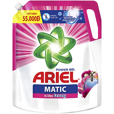 Combo 2 Túi Nước Giặt Ariel Matic Hương Downy (2.1Kg/ Túi)