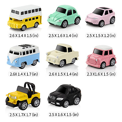 Bộ 8 Ô Tô Mô Hình Đồ Chơi MINI CAR Cho Bé Trai 