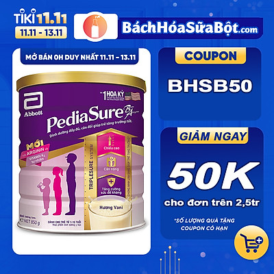 Sữa bột Abbott Pediasure 850g