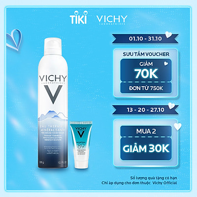 Bộ Xịt Khoáng Dưỡng Da Vichy Mineralizing Thermal Water