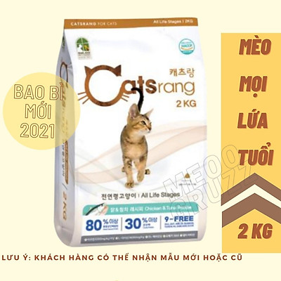 Thức Ăn Hạt Catsrang Cho Mèo Mọi Lứa Tuổi - 2Kg