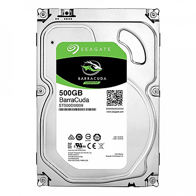 Ổ Cứng HDD Seagate BarraCuda 500GB/64MB/3.5 - ST500DM009 - Hàng chính hãng