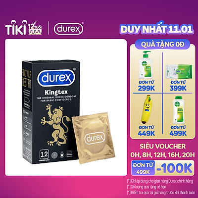 Bao cao su Durex Kingtex 12 bao