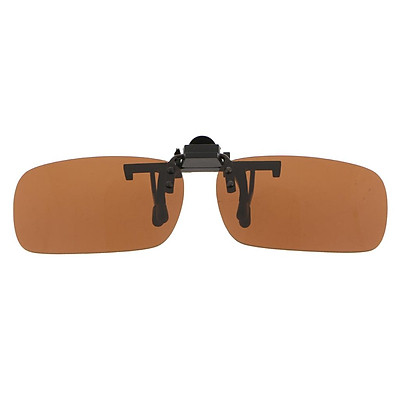 Polarized Lens Anti Glare Clip On Flip Up Sunglasses Glasses Driving Green