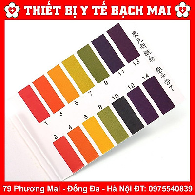 Giấy Quỳ Tím Thử Độ pH Thang Đo Từ 1 Đến 14 