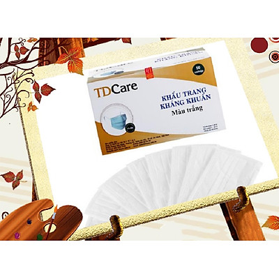 Khẩu Trang Y Tế Kháng Khuẩn Cao Cấp TDCare 4 Lớp- Hộp 50 Cái.