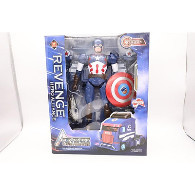 Siêu anh hùng biến hình Captain America và siêu xe