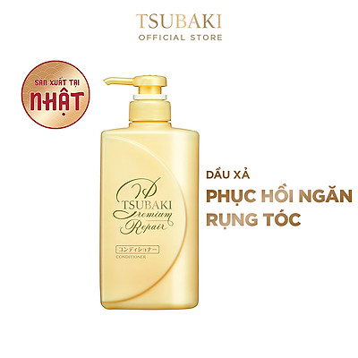 Bộ Ba Chăm Sóc Tóc Phục Hồi Ngăn Rụng Tóc TSUBAKI Gội Xả (490ml/chai) + Mặt Nạ Tóc Cao Cấp Phục Hồi Hư Tổn 180g