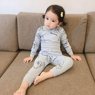 Bộ Body Cho Bé, Bé Trai, Bé Gái/ Body Tăm Gân dài tay thu đông ( size 2-8)