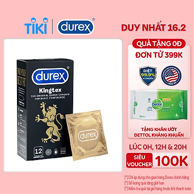 Bao cao su Durex Kingtex 12 bao