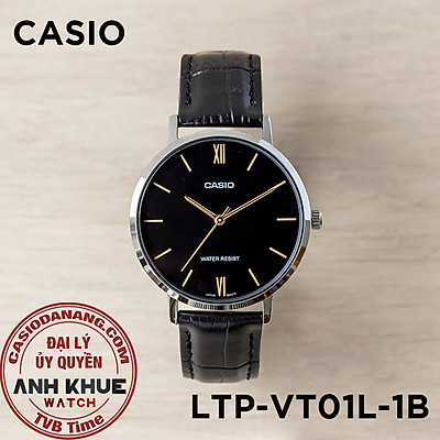 Đồng hồ Casio nữ dây da LTP-VT01L-1BUDF (34mm)