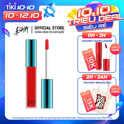 Son kem lì Bbia Last Velvet Lip Tint Version 1 5g (5 màu)