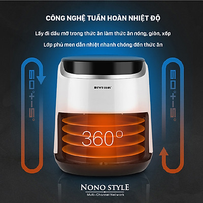 Nồi Chiên Không Dầu BIYI AF69A - Hàng Chính Hãng