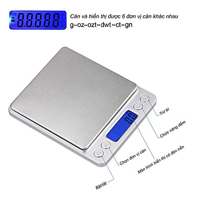 Cân điện tử tiểu ly 3kg I-2000