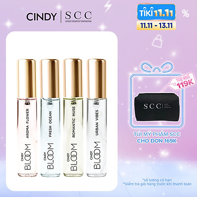 Combo 4 chai nước hoa nữ Cindy Bloom 10ml chính hãng