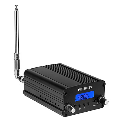 Bộ phát sóng FM không dây Retekess TR509 Bộ khuếch đại đài phát thanh stereo trong khuôn viên Bộ khuếch đại Chế độ kép với Ăng-ten cho