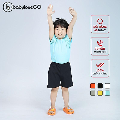 Quần Đùi Cho Bé Trai BabyloveGo Chất Liệu Cotton Sợi Thoáng Mát Co Giãn Cho Bé Từ 8 Đến 40kg